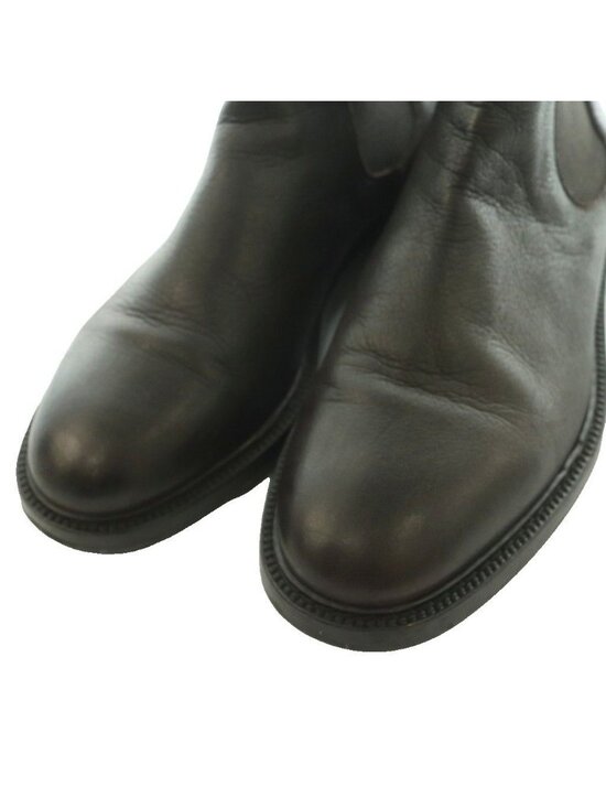 Dolce & Gabbana Side Gore Boots Short Tank Sole Low Heels Leather 8 Brown SS main image 8